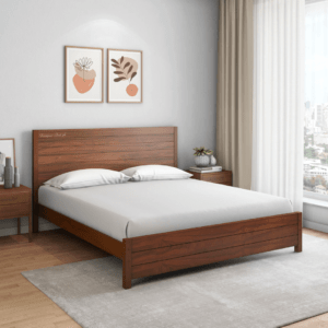 Budget Wooden King Size Double Bed BD768